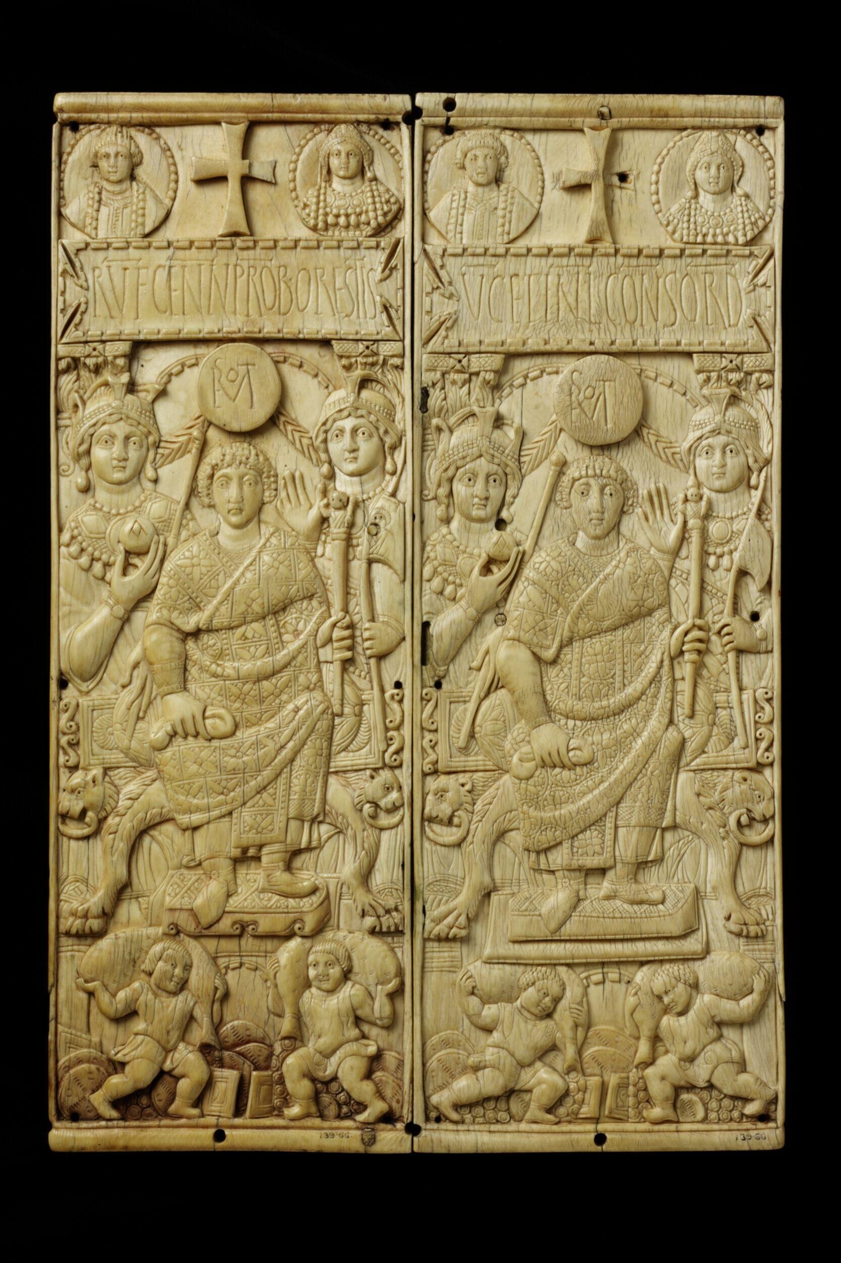A photo of the consular diptych was commissioned by Rufus Gennadius Probus Orestes